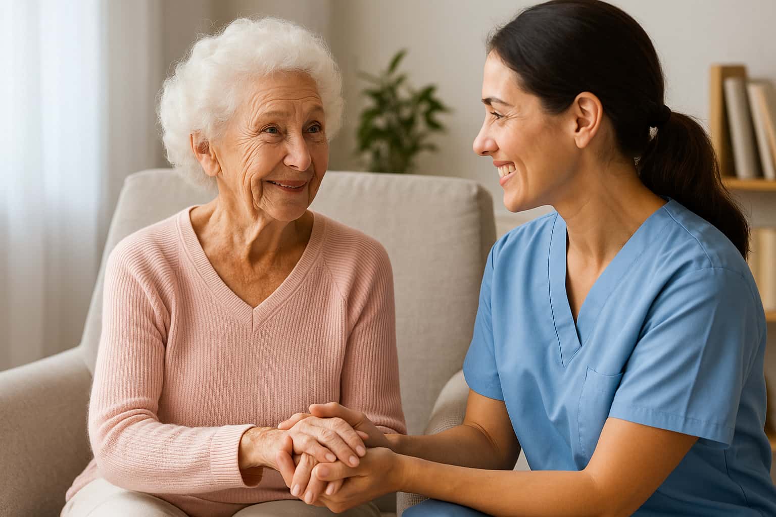 Residents and caregiver