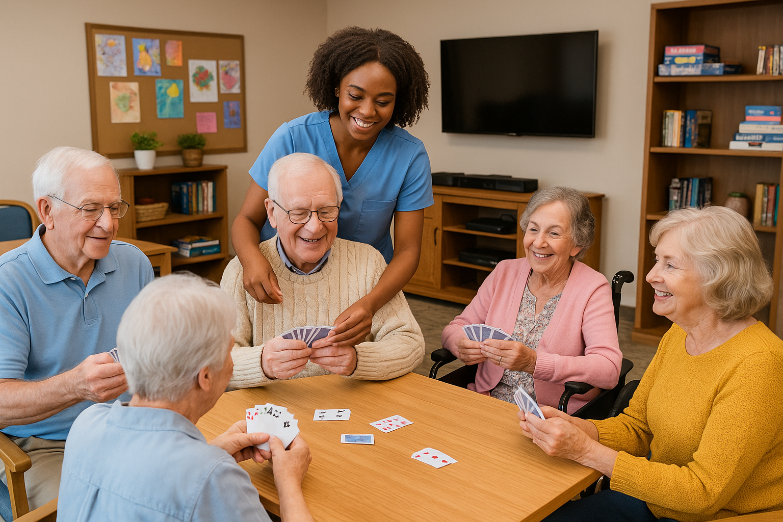 Residents enjoying recreation activities